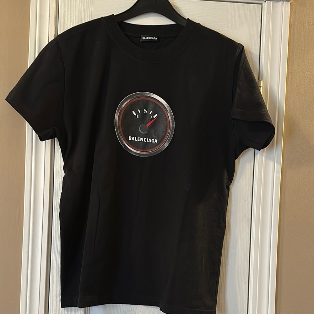 Balenciaga Black Graphic T-Shirt